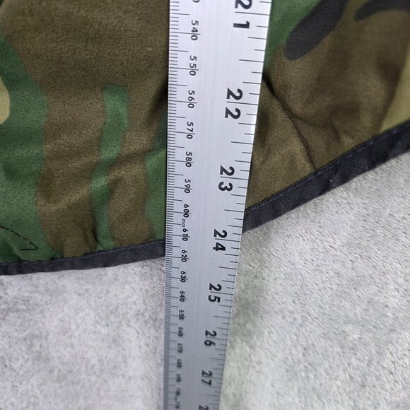 Mens Reversible Camouflage & Orange Quilted Hunting Vest Zipper Closure Size L - Picture 6 of 7